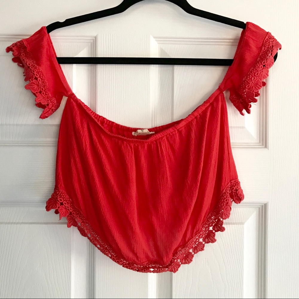 Off the Shoulder Crop Top